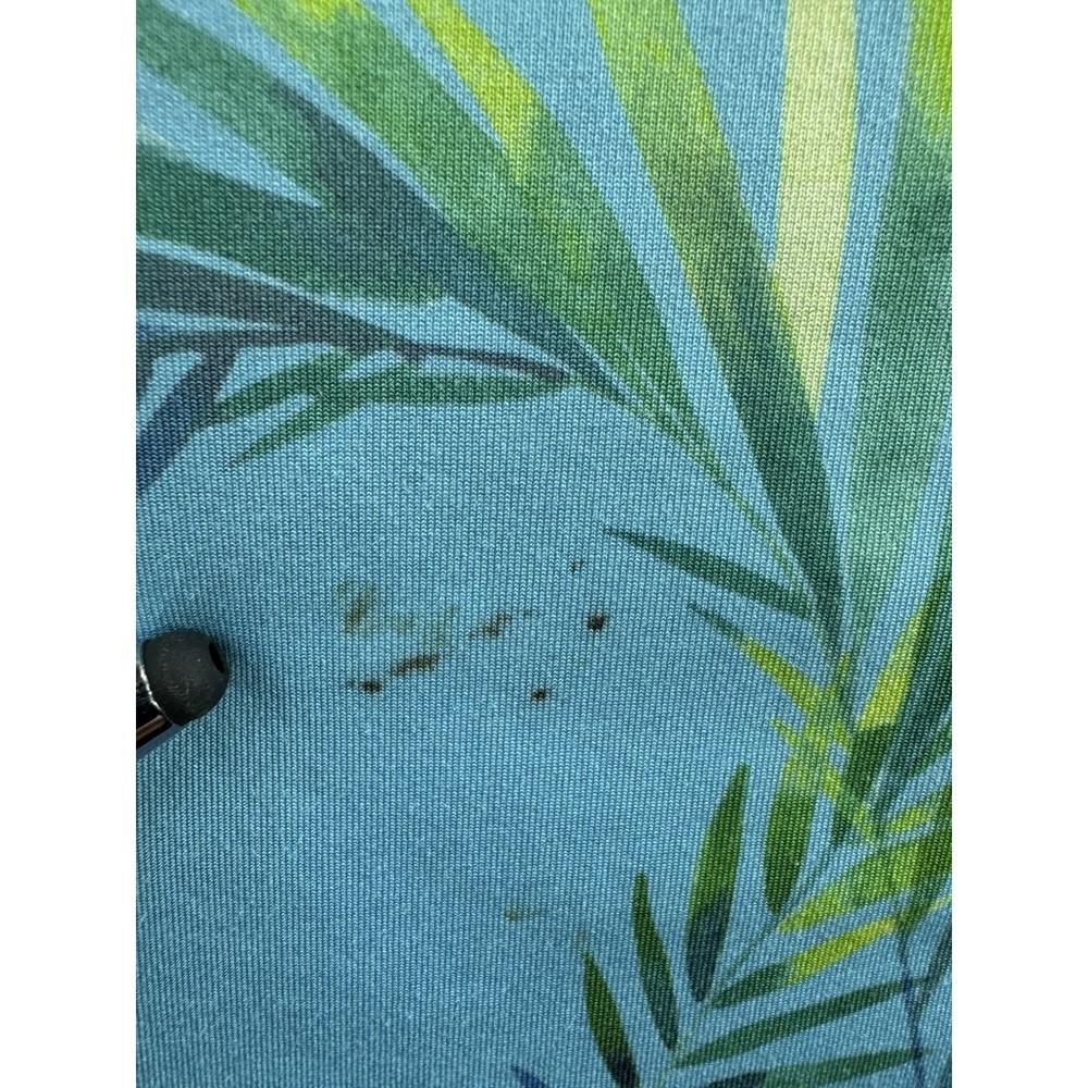 Deolax Golf Polo Shirt Mens‎ Sz XL Loud Tropical Plant Print Performance Stretch - Picture 5 of 16